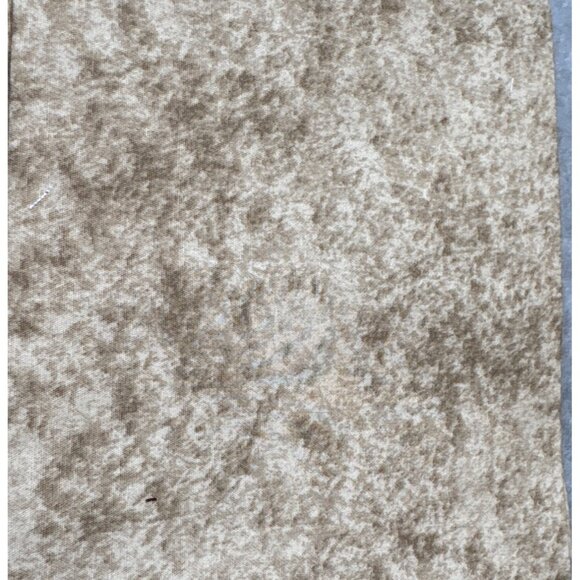18x22" Fat Quarter Fabric Piece Cotton Beige Marbled Design For Quilting Sewing - Picture 1 of 3